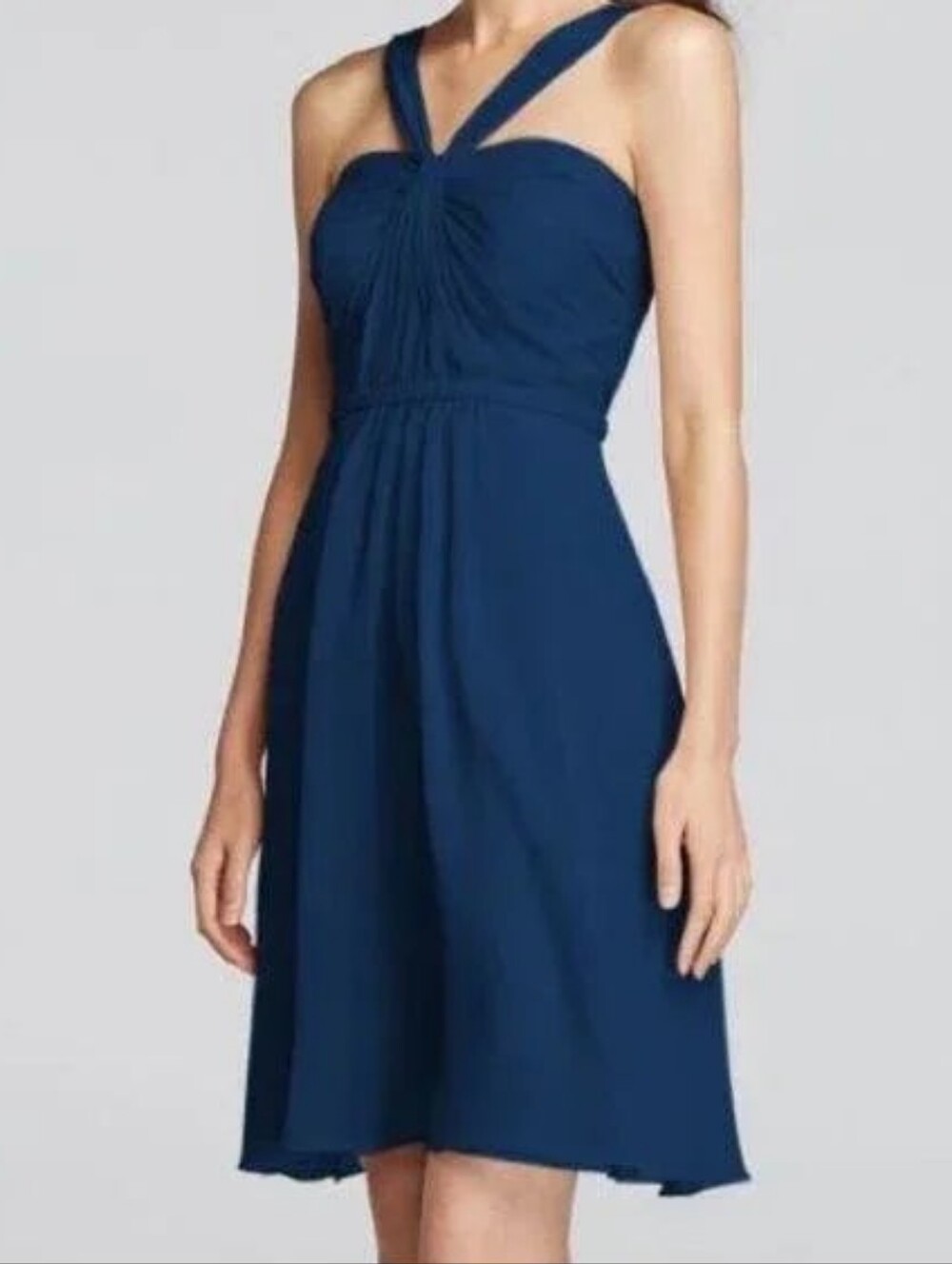 Elegant Blue Sleeveless Dress